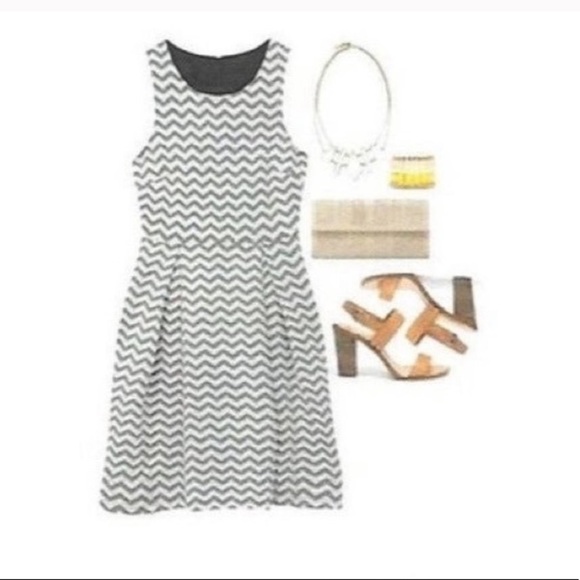 41 Hawthorn Stitch Fix Chevron Dress M - Picture 2 of 5